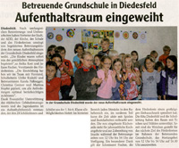 Aufenthaltsraum eingeweiht