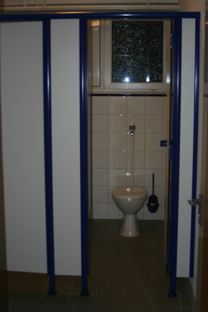 Sanierte Toilette